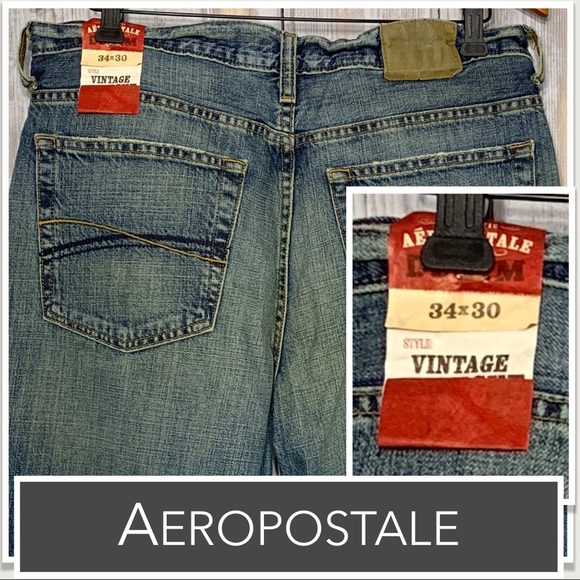 💕Aeropostale Jeans Vintage Bootcut 7166 NWT Medium Wash - Picture 6 of 7